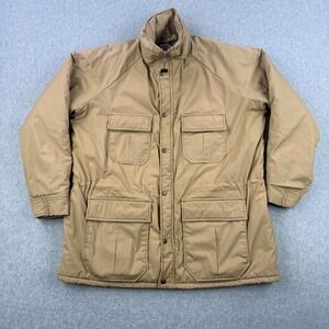 Vintage Walls Jacket Mens Large Tan Blizzard Pruf Insulated Work Field Coat USA